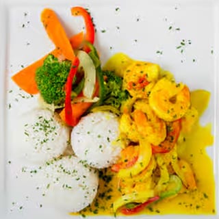 Coconut Curry Shrimp Meal
